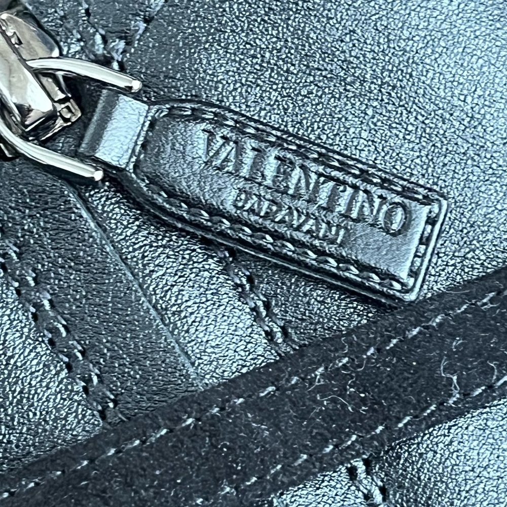 VALENTINO GARAVANI
Rockstud Chain Leather Combat Boots, LIKE NEW - Picture 11 of 16